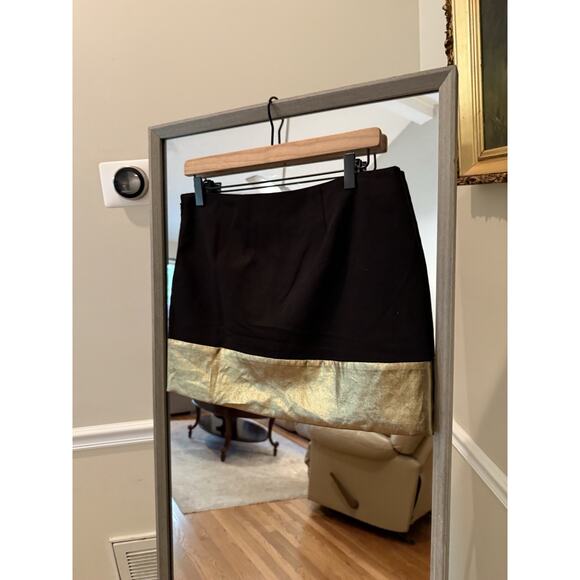 Express Mini Skirt Womens 6 Tan Gold - Picture 4 of 6